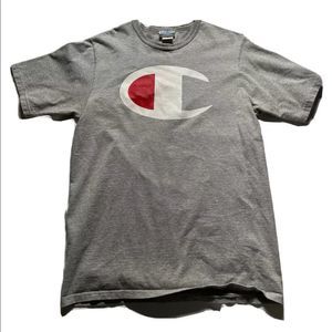 Champion Men’s Gray Short Sleeve Shirt Size Large